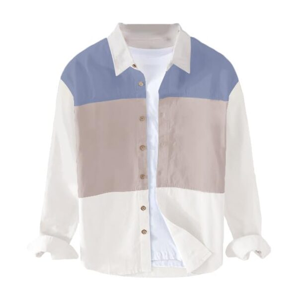 Men's Casual Shirt, Cotton Stylish Full Sleeves Shirt for Men Color: BLUE