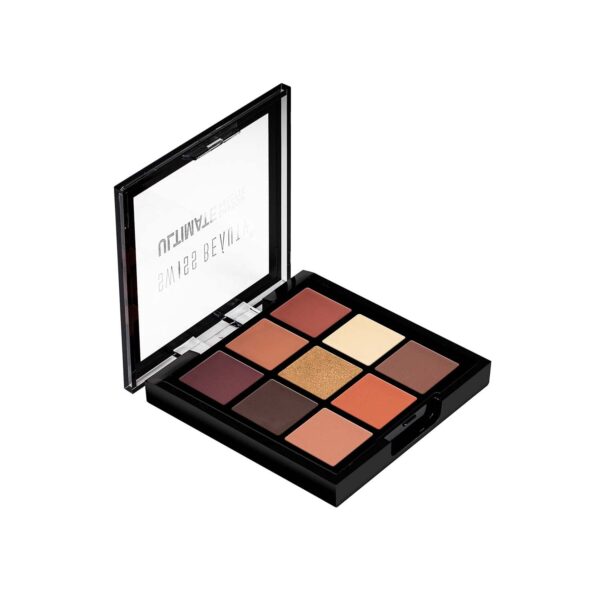 Swiss Beauty Ultimate 9 Pigmented Colors Eyeshadow Palette Long Wearing-Multicolor-04, 6G