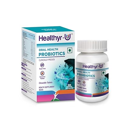 Healthyr-U Oral Health Probiotic Chewable 60 Tablets