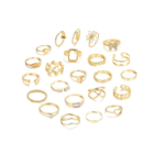 48 PIECES Vintage Butterfly Heart Snake Rings