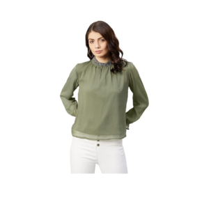 Women's Solid Regular Fit Blouse