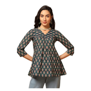 Women's Cotton Regular Fit Tunic Top