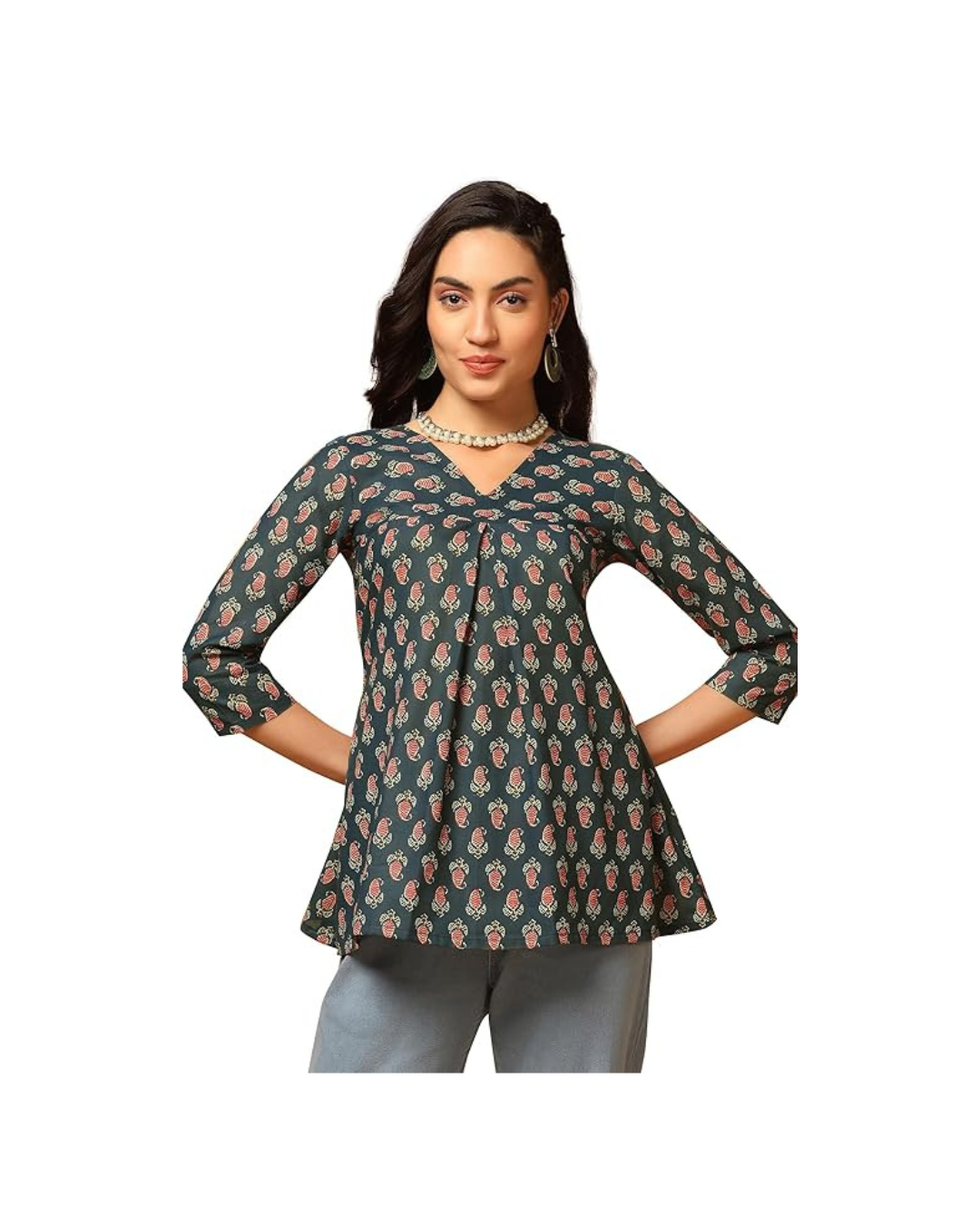 Women's Cotton Regular Fit Tunic Top