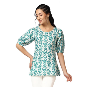 Women Stylish Western Latest|Printed Tunic Top