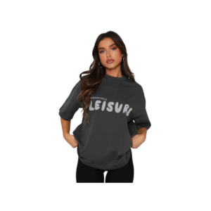 Round Neck, Oversized Longline Drop Shoulder Boho Style T-Shirt