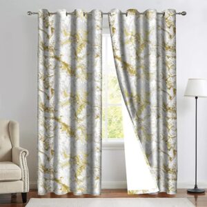 Print Window Curtains 9 Feet with Tieback & Eyelets for Living Room (Pack of 2)