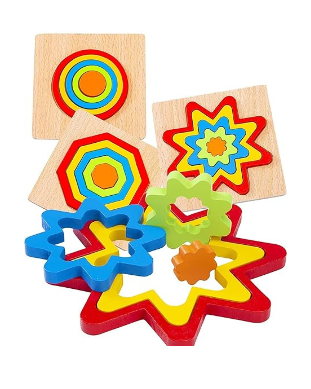 Rainbow Shape Sorting Puzzle Toys