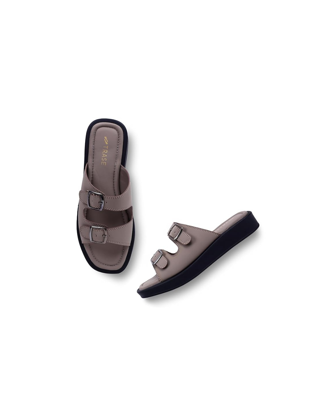 Casual Double Strap Sliders Sandal With Adjustable Ankle Strap