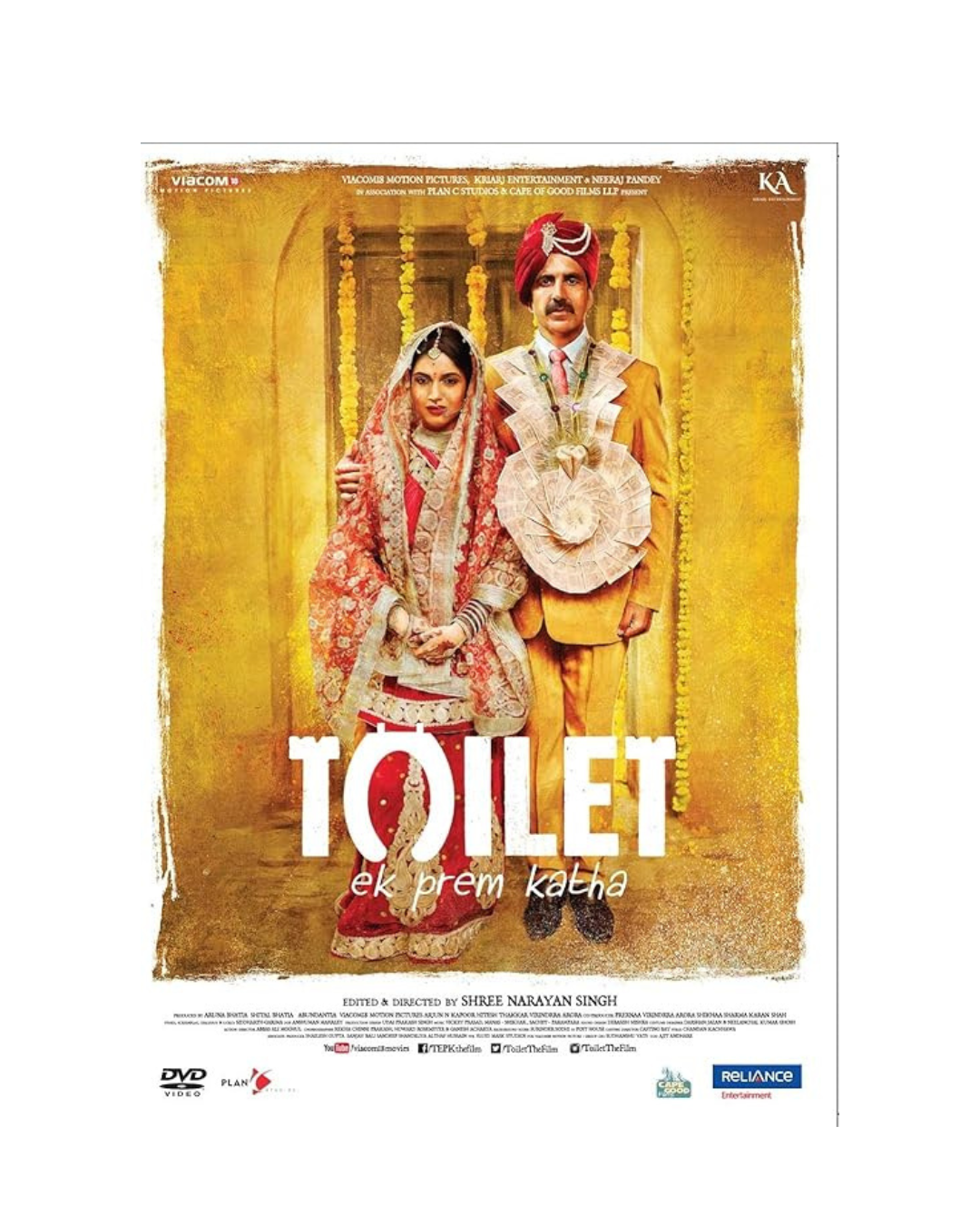 Toilet - Ek Prem Katha Bollywood Movie DVD