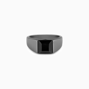 Black Rhodium Jazz Up Ring For Him ,Fixed Size