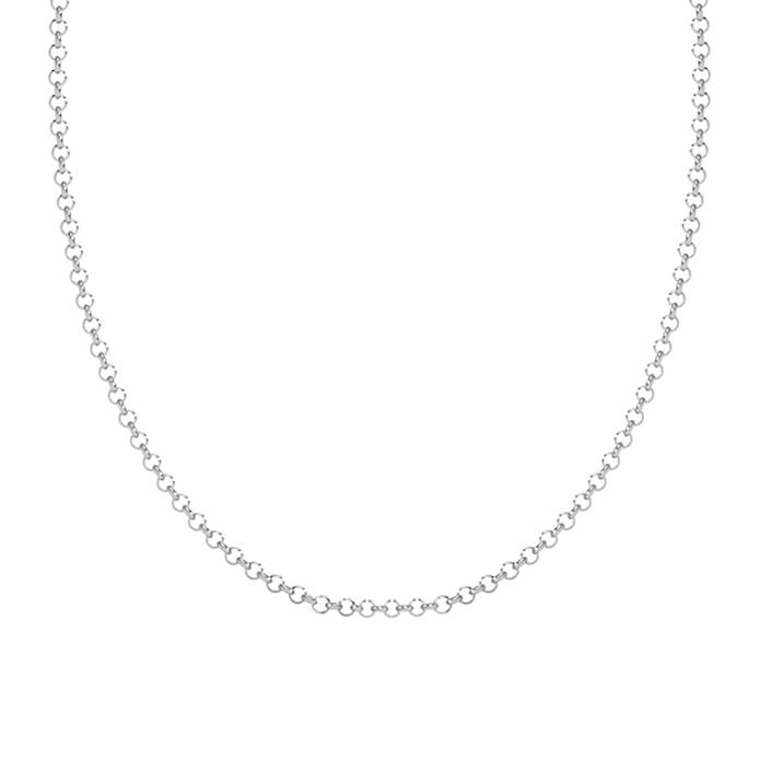 Sterling Silver Cable Men Chain Necklace in 24 inches
