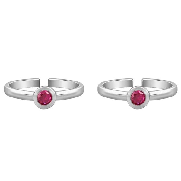 Oxidised Silver Anamika Toe Rings