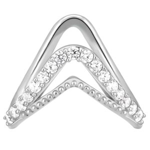 Silver Sparkling Spirits Ring, Adjustable