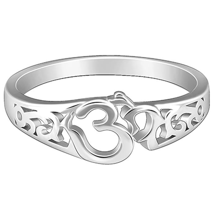 Silver Aura Ring For Him ,Fixed Size ,Indian