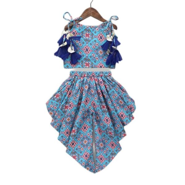 Girls Rayon Cotton Printed Dress