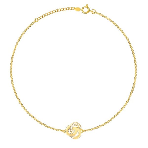 Silver Anklet for Women, Single