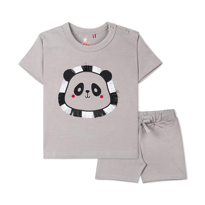 Cotton Printed Round Neck Half Sleeve T-shirt & Short