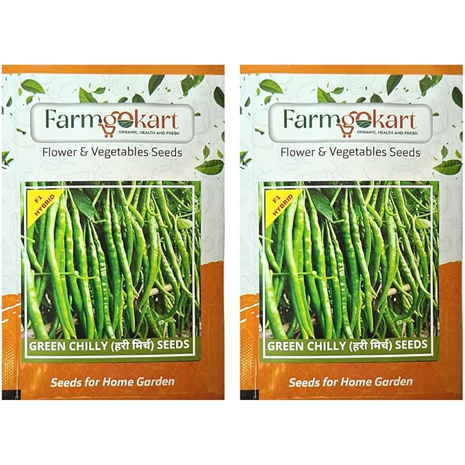 Chilli Green Long Hot Pepper F1 Hybrid Seeds