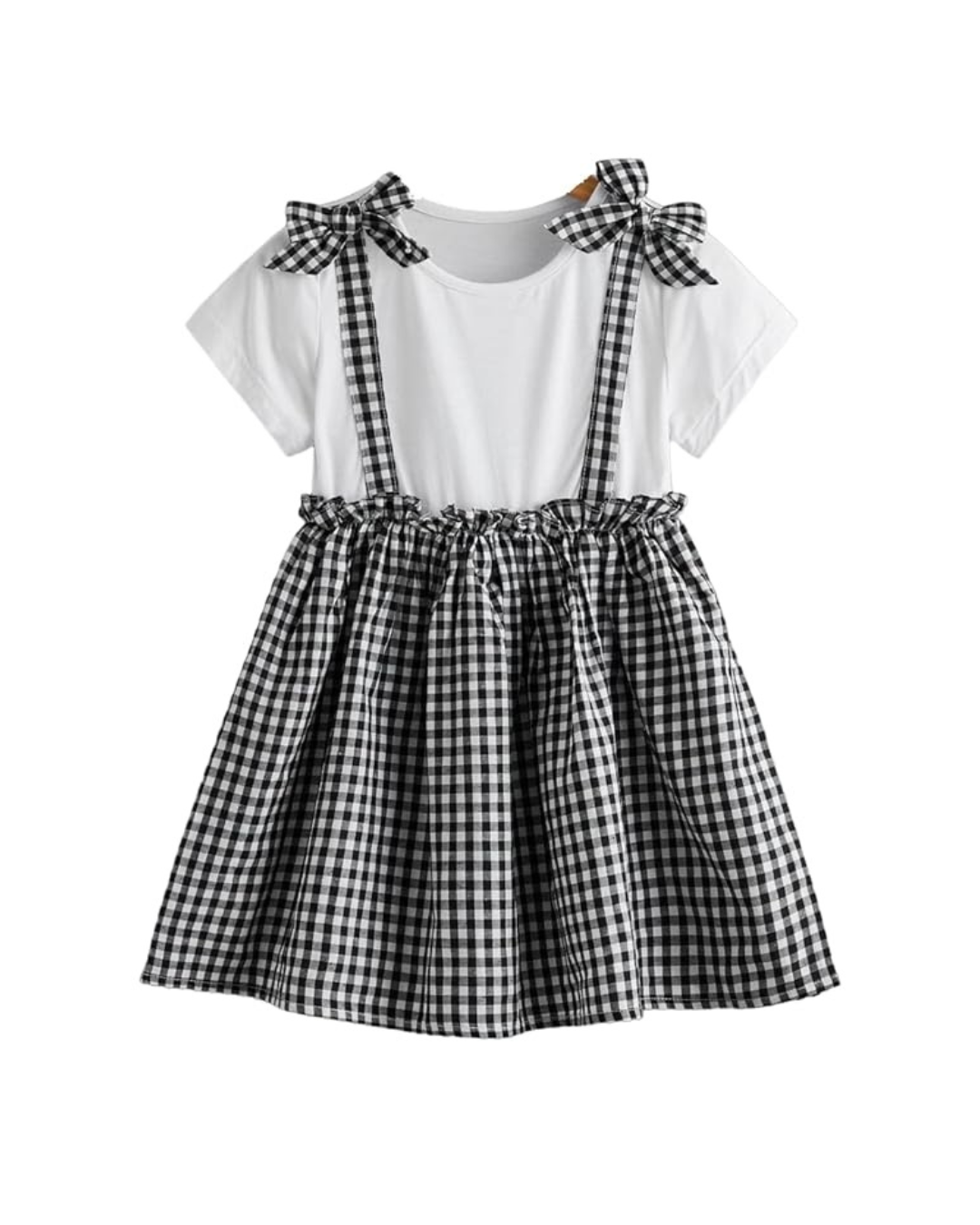 Girl's Rib Fit and Flare Knee-Length Dress