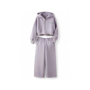 Girls Solid Tracksuit Co-ords Set