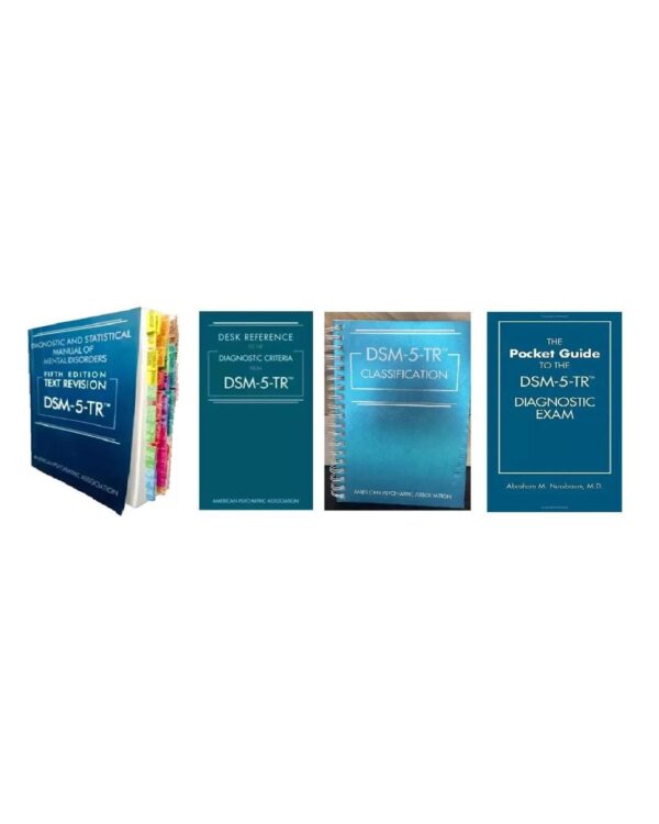 DSM-5-TR + desk reference + classification + pocket guide book set