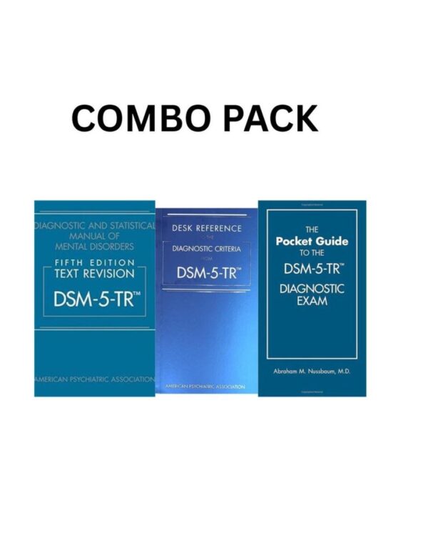 DSM 5 TR Hardcover & Desk Reference and Pocket Guide To Diagnostic Exam Combo Pack